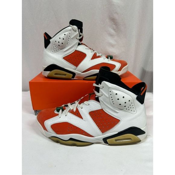 Nike Air Jordan 6 VI Gatorade Like Mike White Orange 384664 145 Sz 12 - Picture 1 of 5